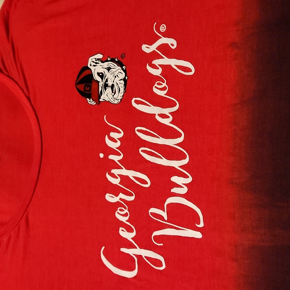 Georgia Bulldogs Tunic (or mini dress) size M, fits like a large, red and black